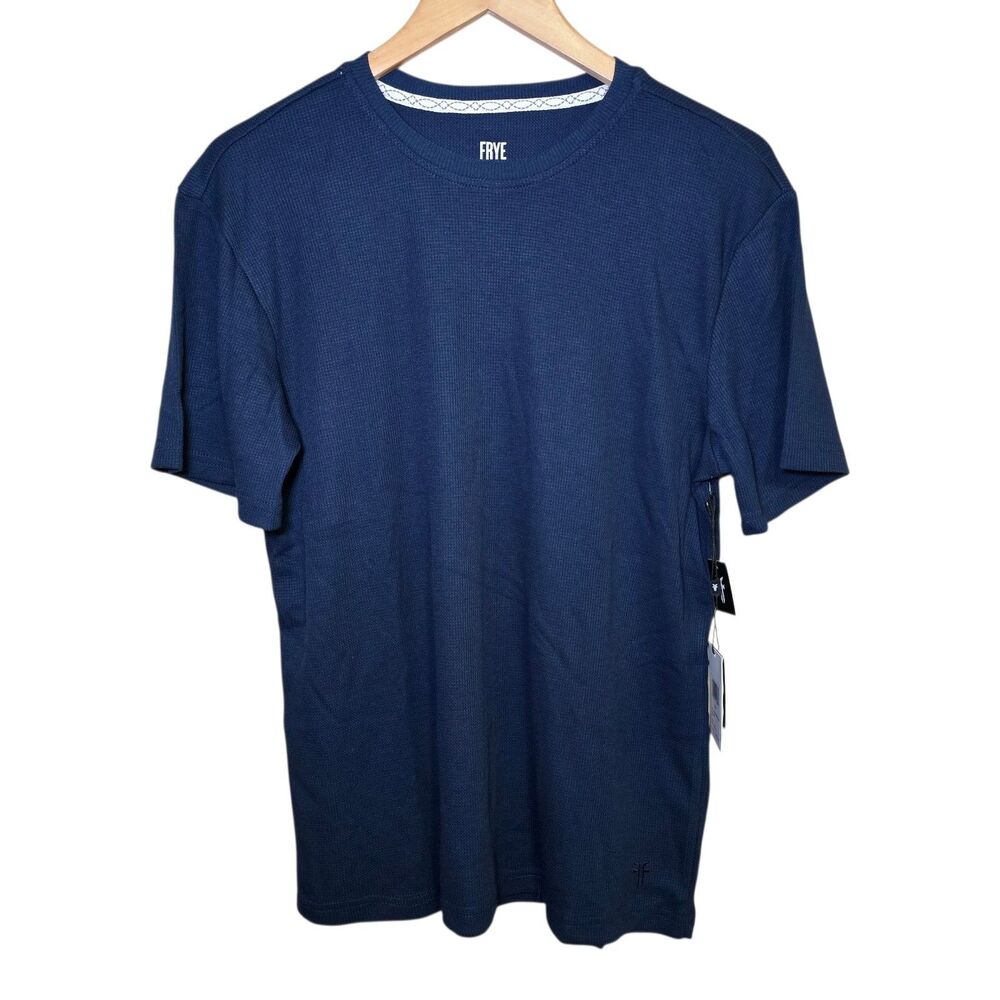 Frye Men's Small Navy Bamboo Blend Sleepwear T- Shirt Short Sleeve NWT
